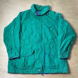 River Edge Classic Green Utility Zip Up Jacket Men’s Large